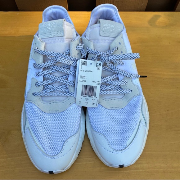 Adidas Originals Nite Jogger Size 12 Boost White - Picture 2 of 6